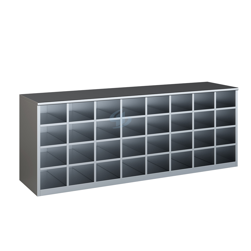 32-compartment aseptic shoe changing cabinet