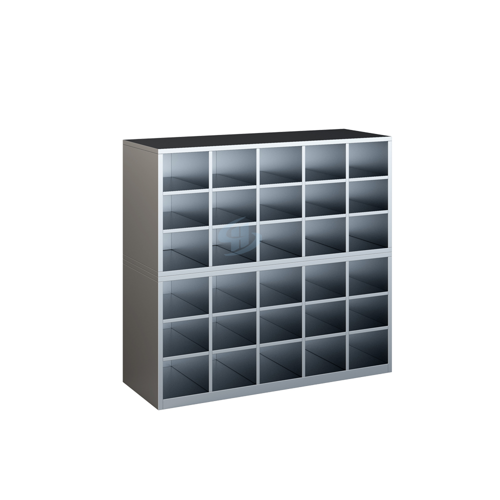 30-compartment aseptic shoe changing cabinet