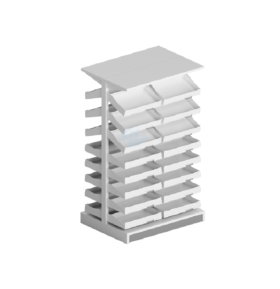 Double-sided fixed medicine cabinet